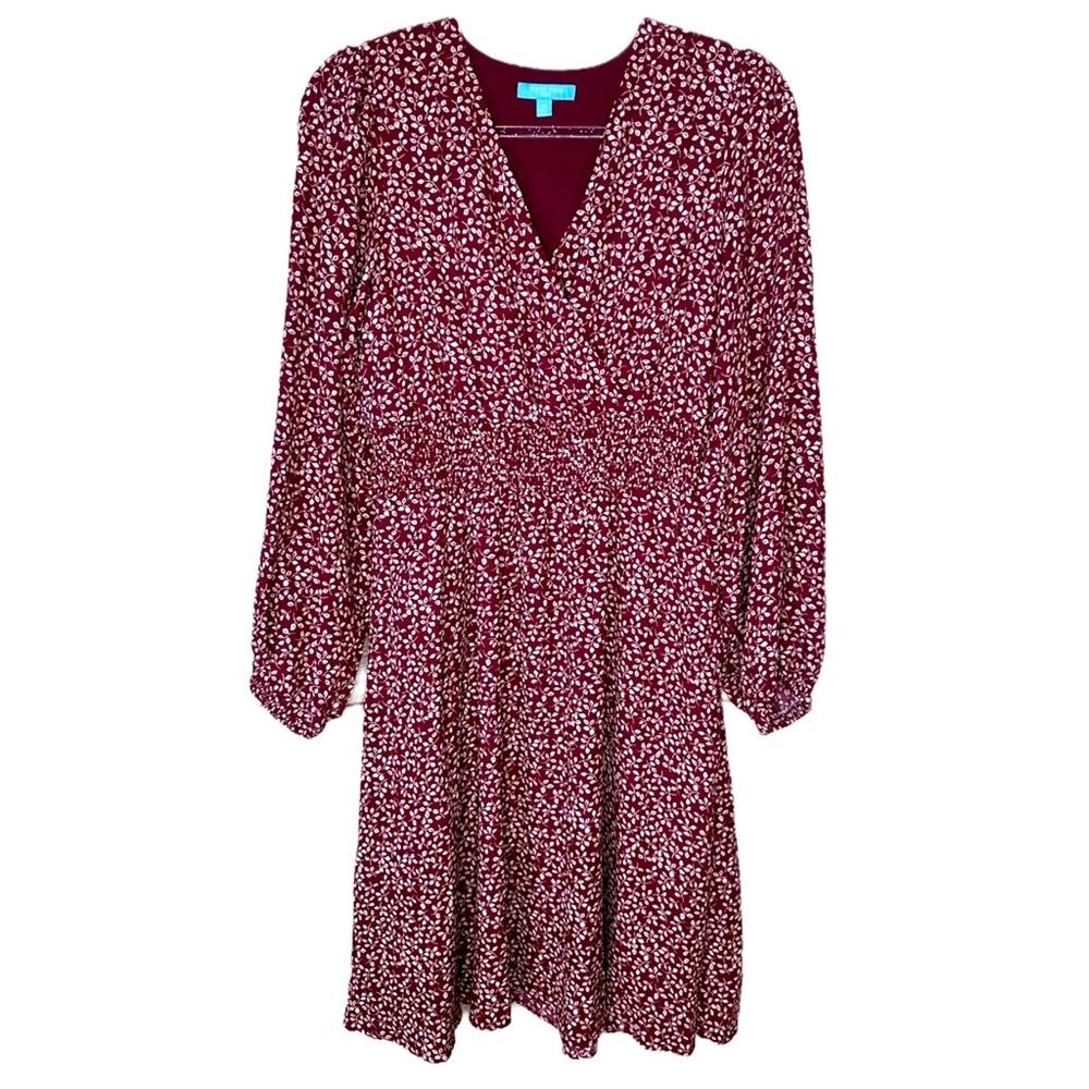 Draper James RSVP Classic Dress Floral V-neck Puff sleeve